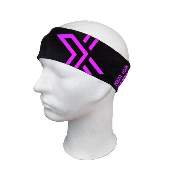 BRIGHT HEADBAND Black/Pink
